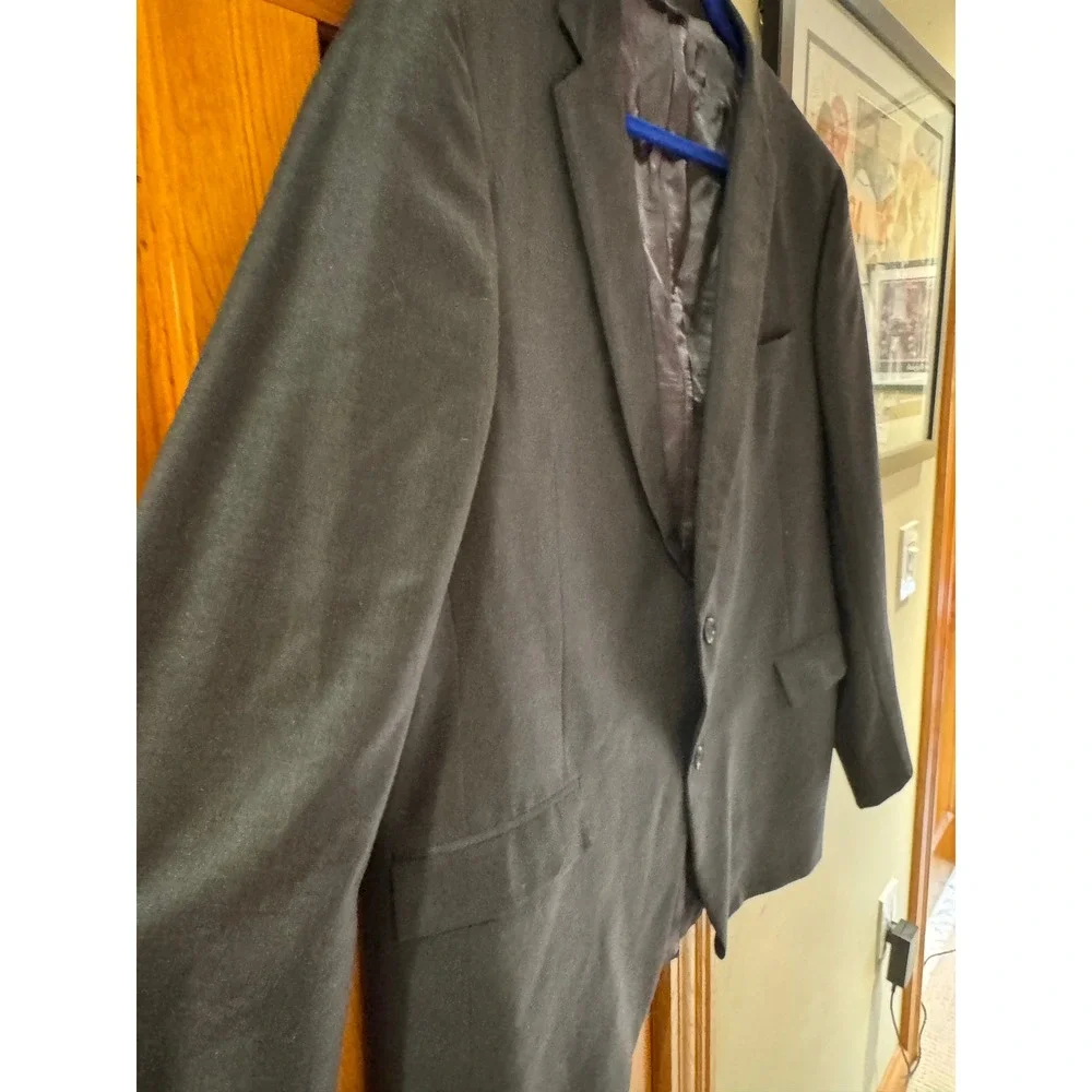 Brooks Brothers 1818 Regent Fit Blazer Charcoal Grey Wool Vitale Barberis 46R‎